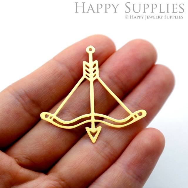 2pcs Brass Jewelry Charms, Arrow Raw Brass Earring Charms, Brass Jewelry Pendants, Raw Brass Jewelry Findings, Brass Pendants Jewelry Wholesale (RD1584)