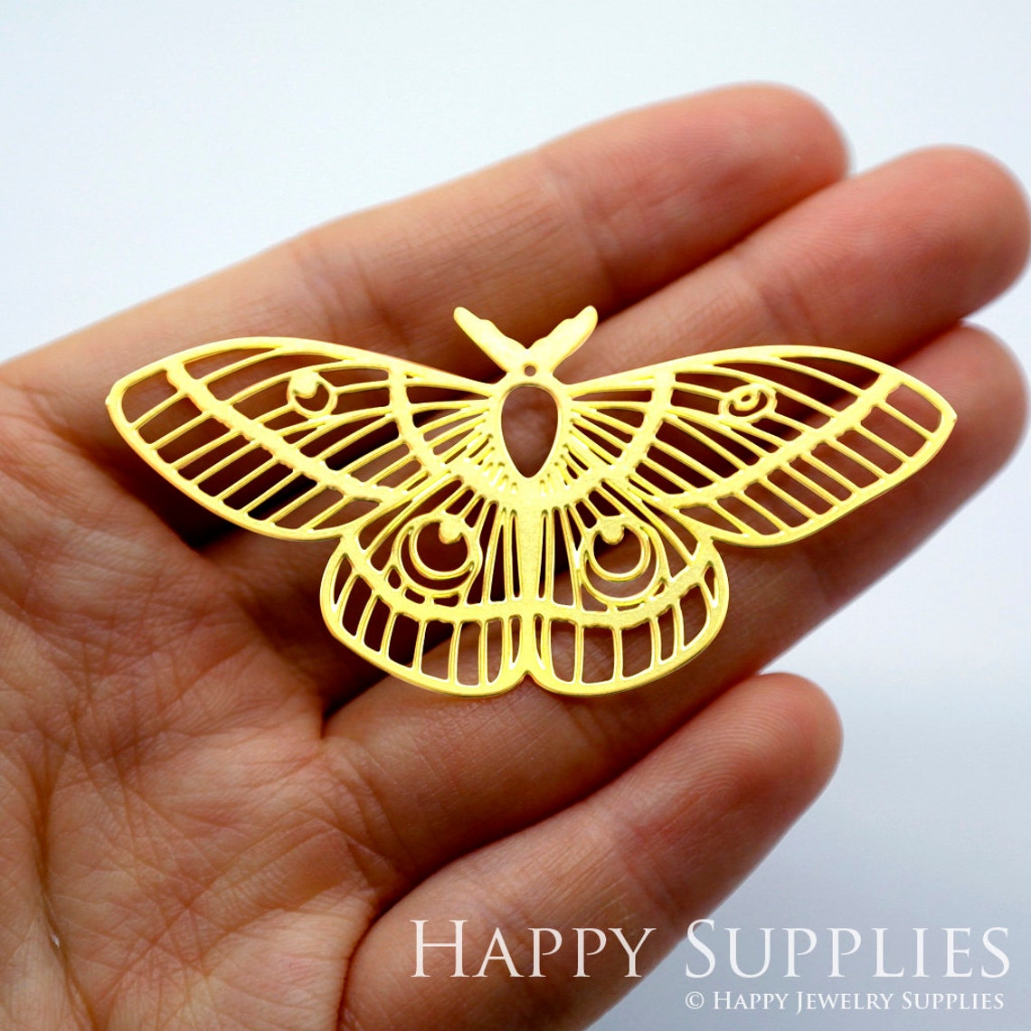 2pcs Brass Jewelry Charms,Geometric Moth Raw Brass Earring Charms, Brass Jewelry Pendants, Raw Brass Jewelry Findings, Brass Pendants Jewelry Wholesale (RD1613)