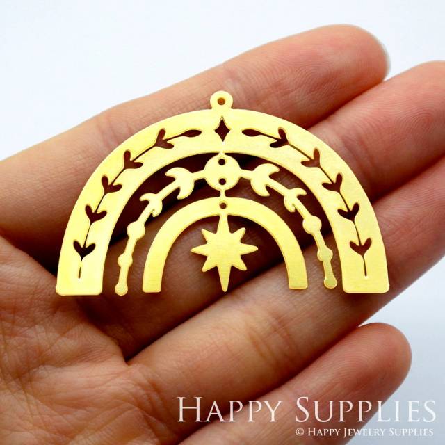2pcs Brass Jewelry Charms, U Raw Brass Earring Charms, Brass Jewelry Pendants, Raw Brass Jewelry Findings, Brass Pendants Jewelry Wholesale (RD1626)