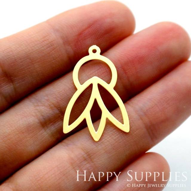 2pcs Brass Jewelry Charms, Leaf Raw Brass Earring Charms, Brass Jewelry Pendants, Raw Brass Jewelry Findings, Brass Pendants Jewelry Wholesale (RD1602)