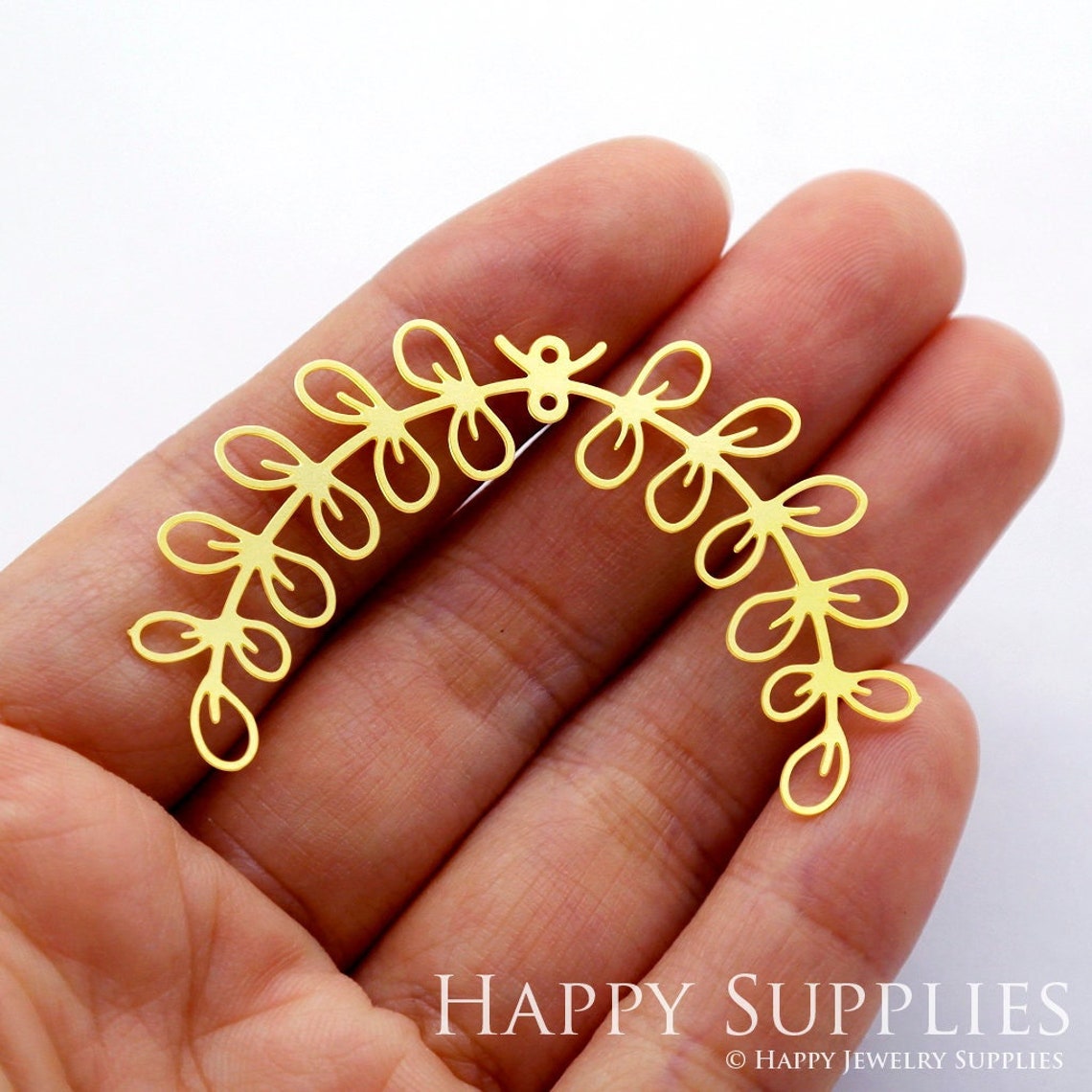 2pcs Brass Jewelry Charms,  Leaves Raw Brass Earring Charms, Brass Jewelry Pendants, Raw Brass Jewelry Findings, Brass Pendants Jewelry Wholesale (RD1576)