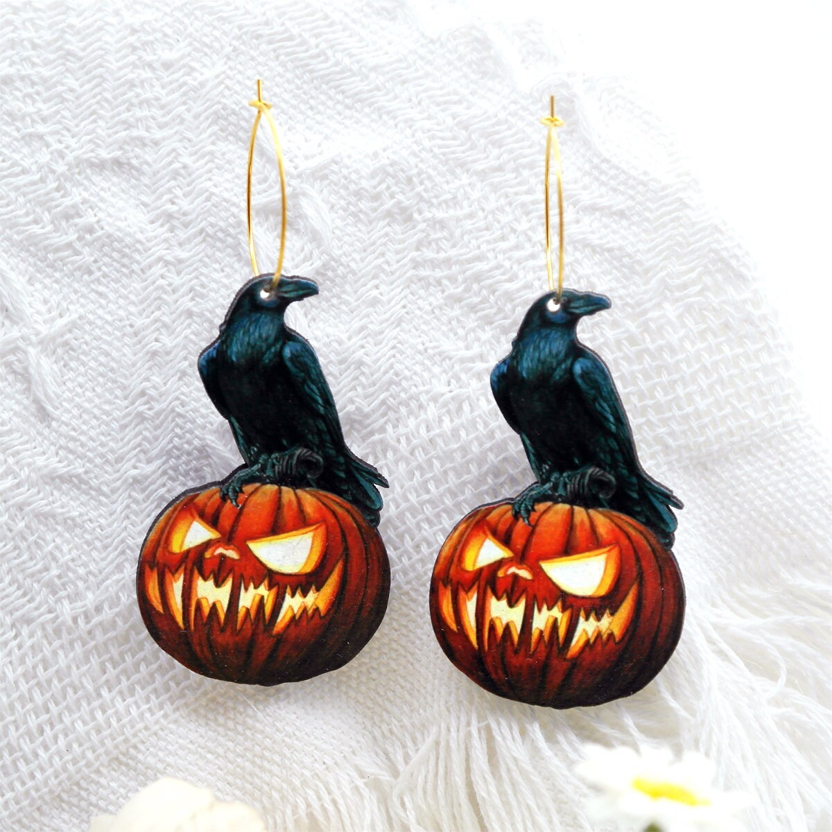 Handmade Jewelry Making Supplies Beads Cut Wooden pumpkin Charm For DIY Necklace Earring Brooch (CW697)