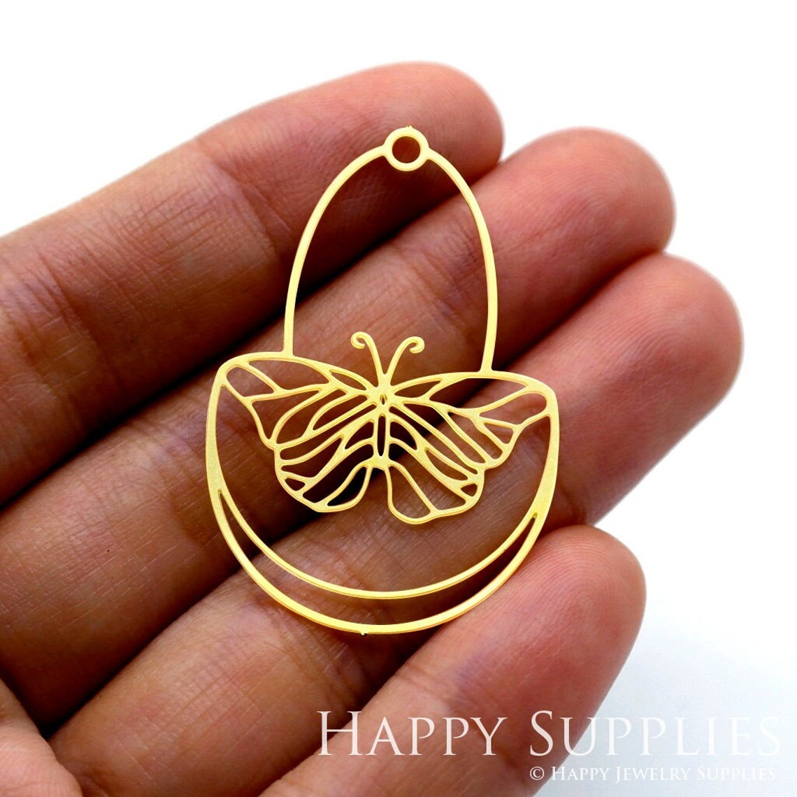 2pcs Brass Jewelry Charms, Butterfly Raw Brass Earring Charms, Brass Jewelry Pendants, Raw Brass Jewelry Findings, Brass Pendants Jewelry Wholesale (RD1545)