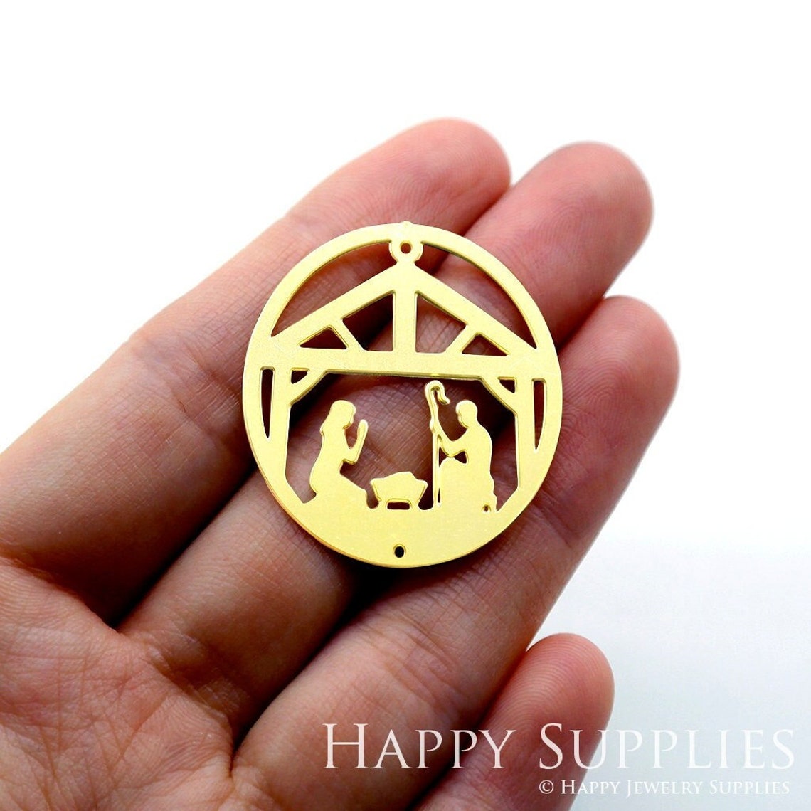 2pcs Brass Jewelry Charms, Circle Raw Brass Earring Charms, Brass Jewelry Pendants, Raw Brass Jewelry Findings, Brass Pendants Jewelry Wholesale (RD1580)