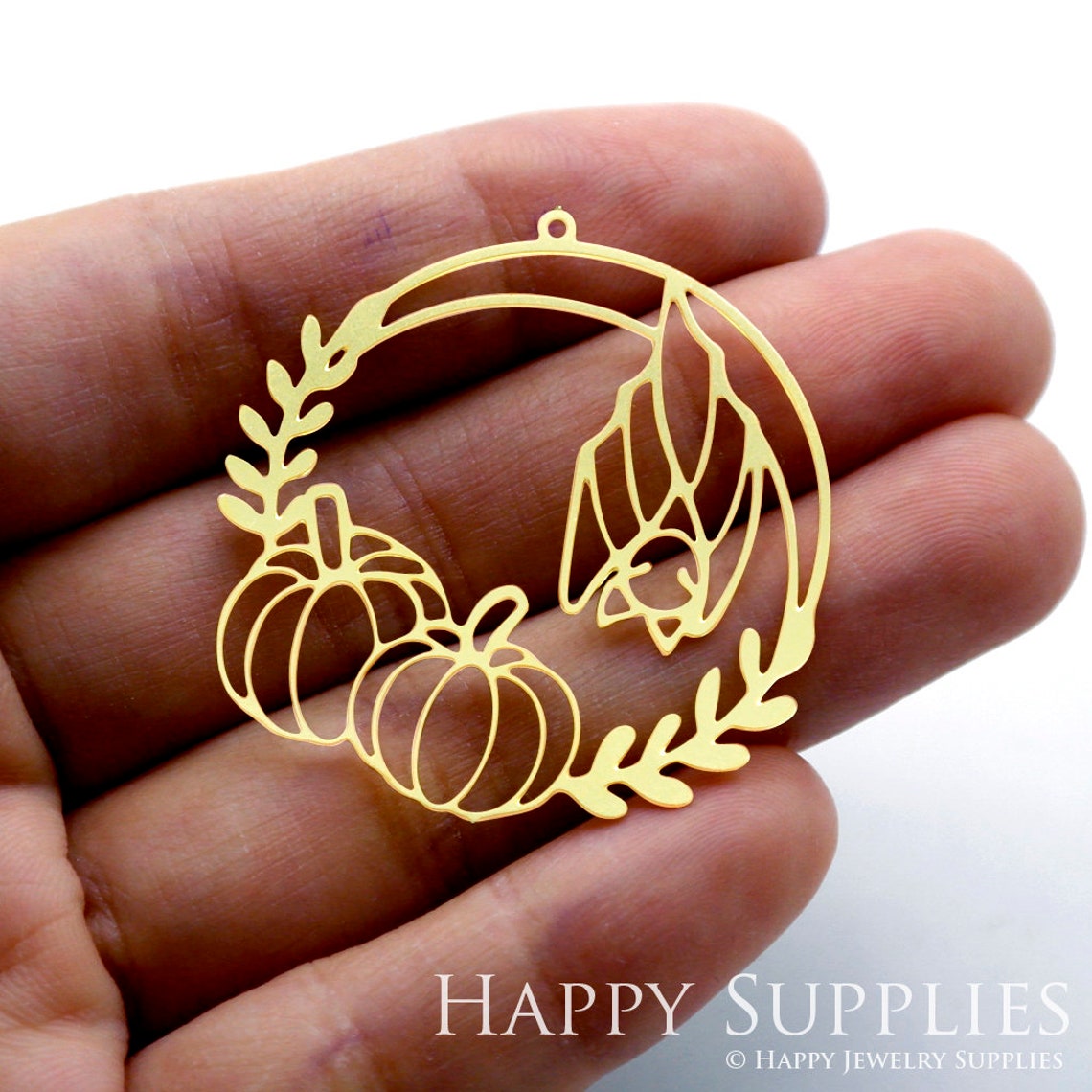 2pcs Brass Jewelry Charms, Bat Raw Brass Earring Charms, Brass Jewelry Pendants, Raw Brass Jewelry Findings, Brass Pendants Jewelry Wholesale (RD1540)
