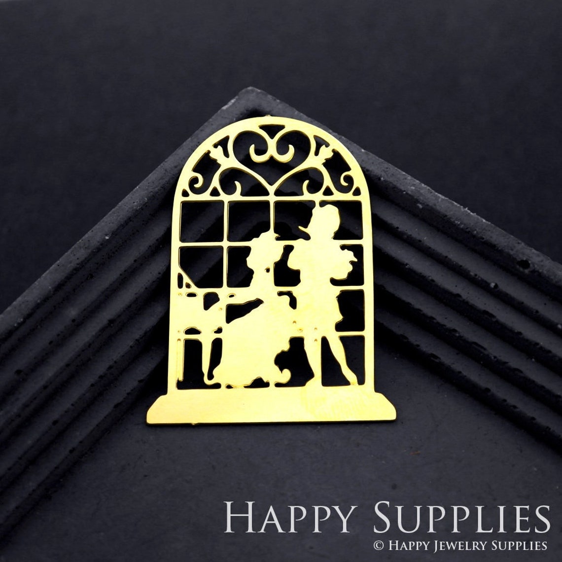 2pcs Brass Jewelry Charms, Geometry Raw Brass Earring Charms, Brass Jewelry Pendants, Raw Brass Jewelry Findings, Brass Pendants Jewelry Wholesale (RD1805)