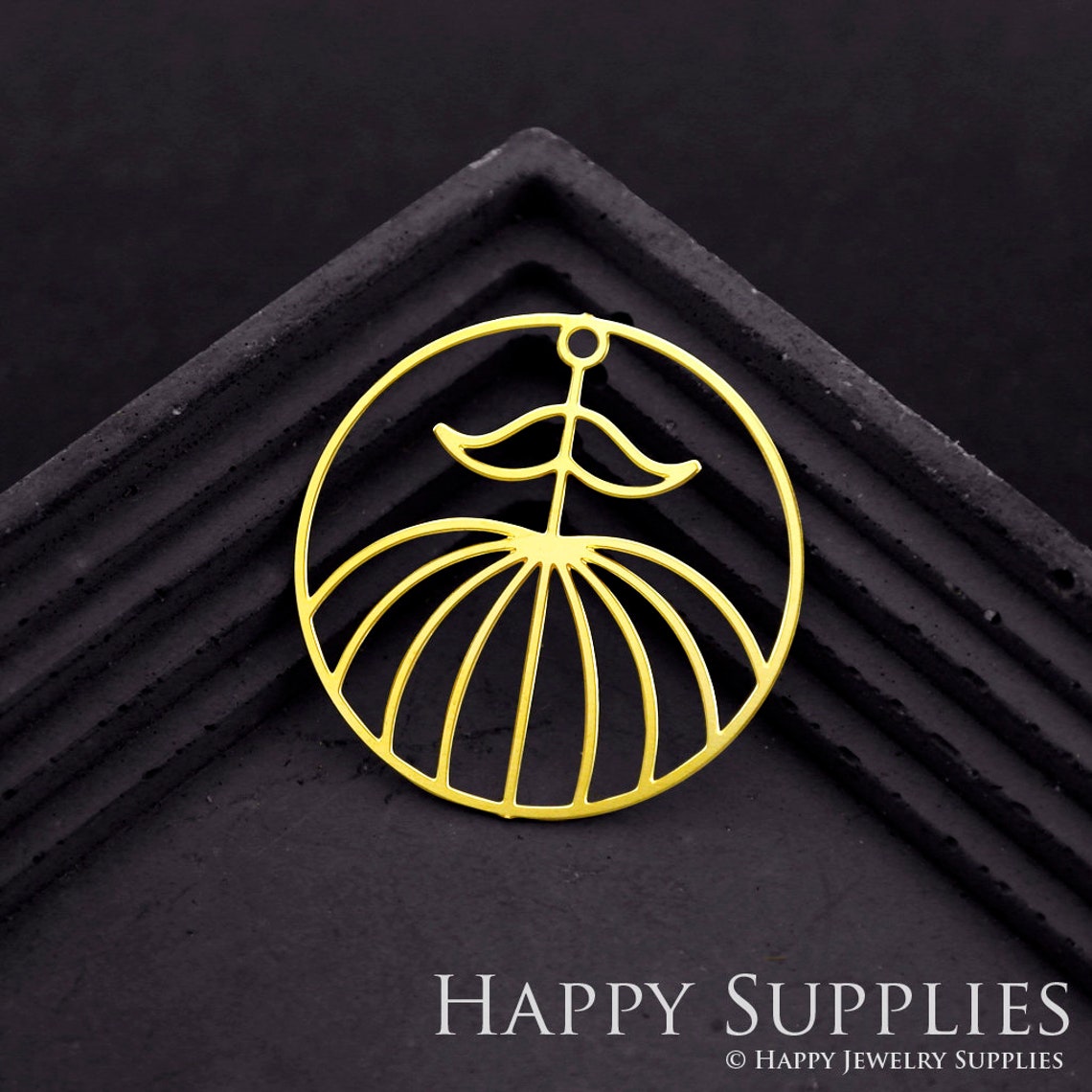 2pcs Brass Jewelry Charms, Round Raw Brass Earring Charms, Brass Jewelry Pendants, Raw Brass Jewelry Findings, Brass Pendants Jewelry Wholesale (RD1825)