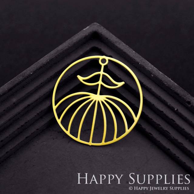 2pcs Brass Jewelry Charms, Round Raw Brass Earring Charms, Brass Jewelry Pendants, Raw Brass Jewelry Findings, Brass Pendants Jewelry Wholesale (RD1825)