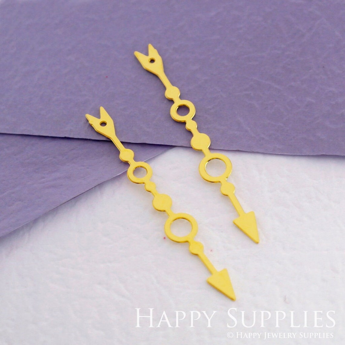 2pcs Brass Jewelry Charms, Arrow Raw Brass Earring Charms, Brass Jewelry Pendants, Raw Brass Jewelry Findings, Brass Pendants Jewelry Wholesale (RD1844)