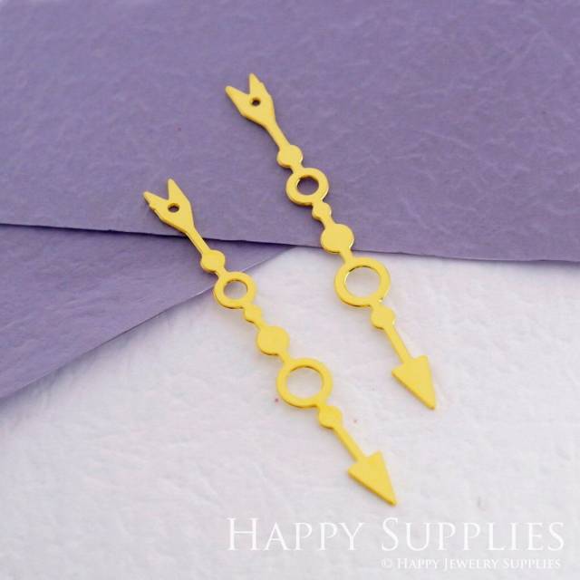 2pcs Brass Jewelry Charms, Arrow Raw Brass Earring Charms, Brass Jewelry Pendants, Raw Brass Jewelry Findings, Brass Pendants Jewelry Wholesale (RD1844)