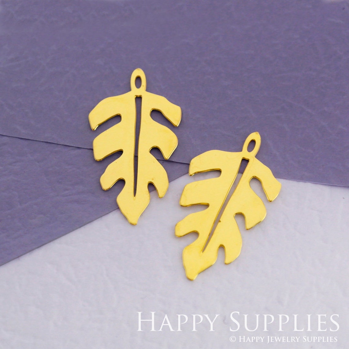 2pcs Brass Jewelry Charms, Leaf Raw Brass Earring Charms, Brass Jewelry Pendants, Raw Brass Jewelry Findings, Brass Pendants Jewelry Wholesale (RD1849)