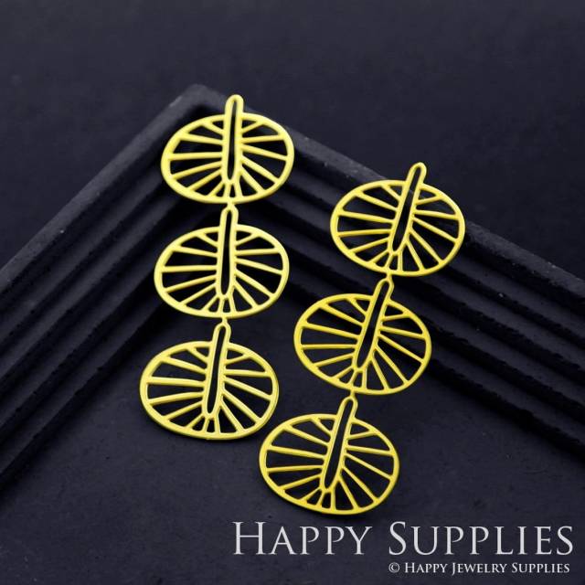 2pcs Brass Jewelry Charms, Leaves Raw Brass Earring Charms, Brass Jewelry Pendants, Raw Brass Jewelry Findings, Brass Pendants Jewelry Wholesale (RD1807)