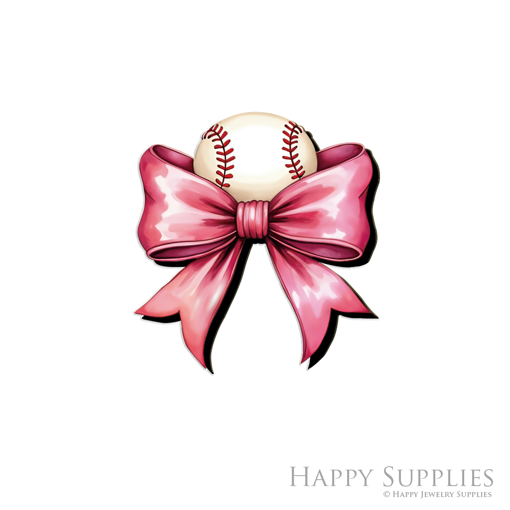 Handmade Jewelry Making Supplies Beads Cut Wooden baseball Charm For DIY Necklace Earring Brooch (CW1051)