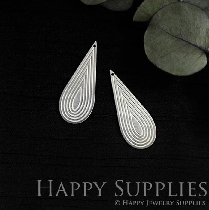 Geometry Stainless Steel Jewelry Charms, Raw Brass Charms, Diamond Teardrop Charms, Earrings Findings, Stainless Steel Silver Jewelry Pendants, Brass Jewelry Findings, Stainless Steel Pendants Jewelry Wholesale (SDE01)
