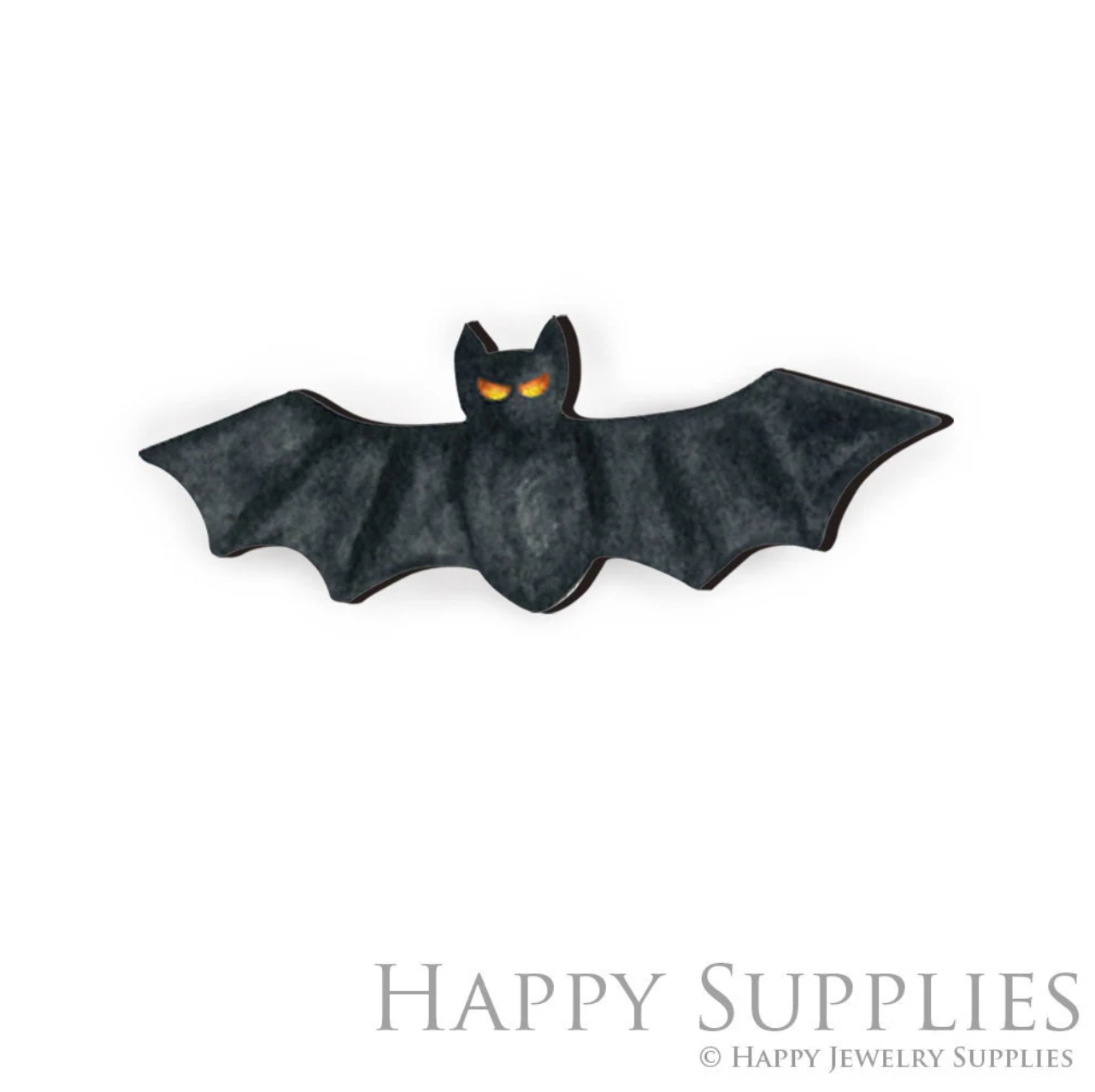 Handmade Jewelry Making Supplies Beads Cut Wooden Bat Charm For DIY Necklace Earring Brooch (CW103-F)