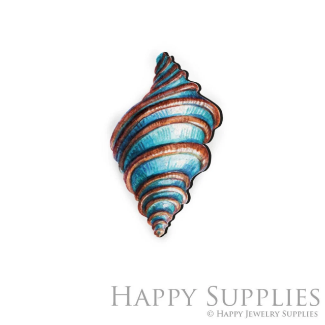 Handmade Jewelry Making Supplies Beads Cut Wooden Charm For DIY Necklace Earring Brooch (CW088-C)