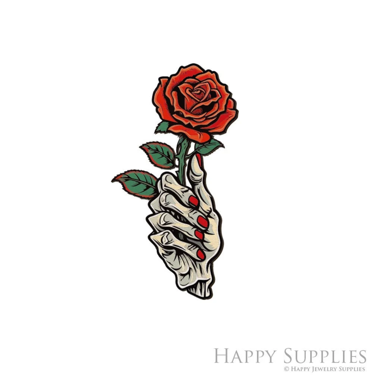 Handmade Jewelry Making Supplies Beads Cut Wooden Flowers Charm For DIY Necklace Earring Brooch (CW1007)