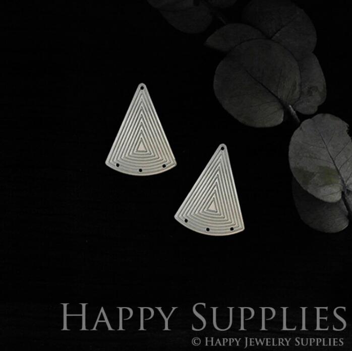 Geometry Stainless Steel Jewelry Charms, Raw Brass Charms, Teardrop Charms, Earrings Findings, Stainless Steel Silver Jewelry Pendants, Brass Jewelry Findings, Stainless Steel Pendants Jewelry Wholesale (SDE020)