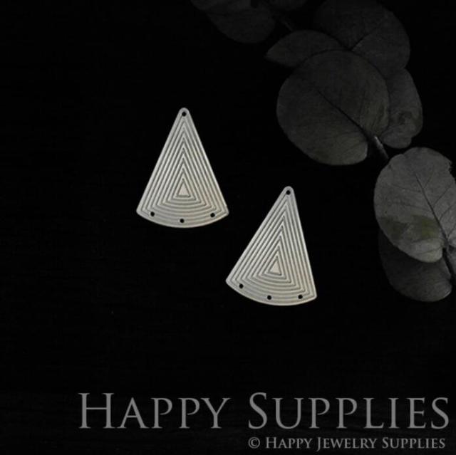 Geometry Stainless Steel Jewelry Charms, Raw Brass Charms, Teardrop Charms, Earrings Findings, Stainless Steel Silver Jewelry Pendants, Brass Jewelry Findings, Stainless Steel Pendants Jewelry Wholesale (SDE020)