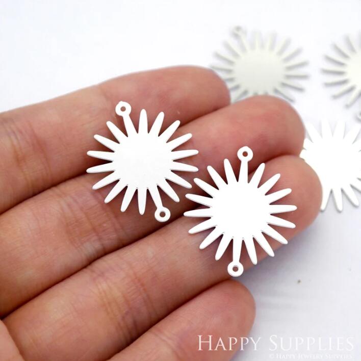 Geometry Stainless Steel Jewelry Charms, Raw Brass Charms, Sun Charms, Earrings Findings, Stainless Steel Silver Jewelry Pendants, Brass Jewelry Findings, Stainless Steel Pendants Jewelry Wholesale (SDE137-M)