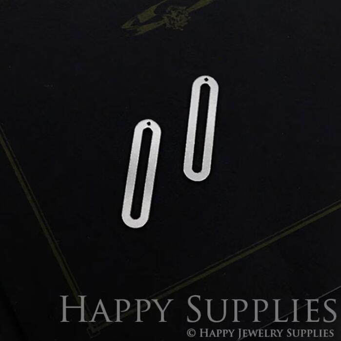 Geometry Stainless Steel Jewelry Charms, Raw Brass Charms, Oval Charms, Earrings Findings, Stainless Steel Silver Jewelry Pendants, Brass Jewelry Findings, Stainless Steel Pendants Jewelry Wholesale (SDE046)