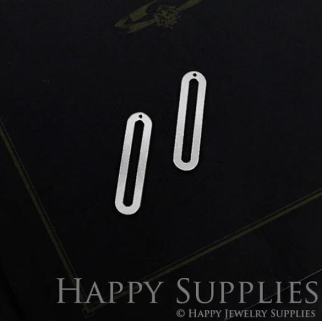 Geometry Stainless Steel Jewelry Charms, Raw Brass Charms, Oval Charms, Earrings Findings, Stainless Steel Silver Jewelry Pendants, Brass Jewelry Findings, Stainless Steel Pendants Jewelry Wholesale (SDE046)
