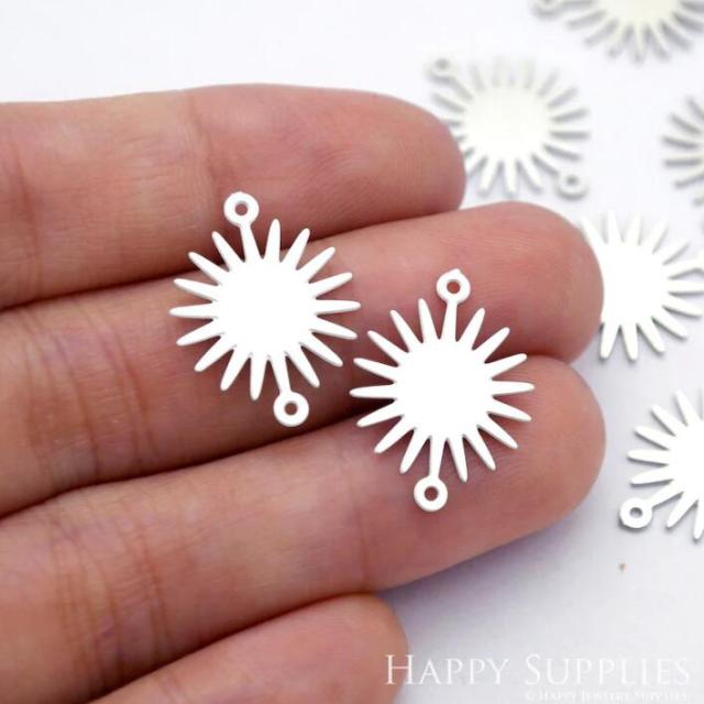 Geometry Stainless Steel Jewelry Charms, Raw Brass Charms, Sun Charms, Earrings Findings, Stainless Steel Silver Jewelry Pendants, Brass Jewelry Findings, Stainless Steel Pendants Jewelry Wholesale (SDE137-S)