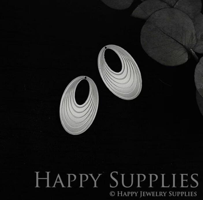 Geometry Stainless Steel Jewelry Charms, Raw Brass Charms, Oval Charms, Earrings Findings, Stainless Steel Silver Jewelry Pendants, Brass Jewelry Findings, Stainless Steel Pendants Jewelry Wholesale (SDE014)