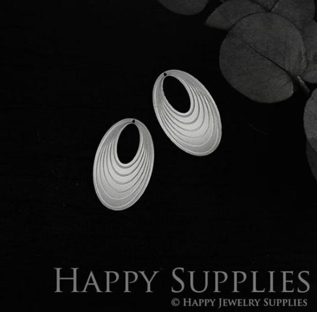 Geometry Stainless Steel Jewelry Charms, Raw Brass Charms, Oval Charms, Earrings Findings, Stainless Steel Silver Jewelry Pendants, Brass Jewelry Findings, Stainless Steel Pendants Jewelry Wholesale (SDE014)