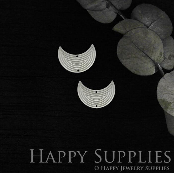 Geometry Stainless Steel Jewelry Charms, Raw Brass Charms, Moon Charms, Earrings Findings, Stainless Steel Silver Jewelry Pendants, Brass Jewelry Findings, Stainless Steel Pendants Jewelry Wholesale (SDE08)