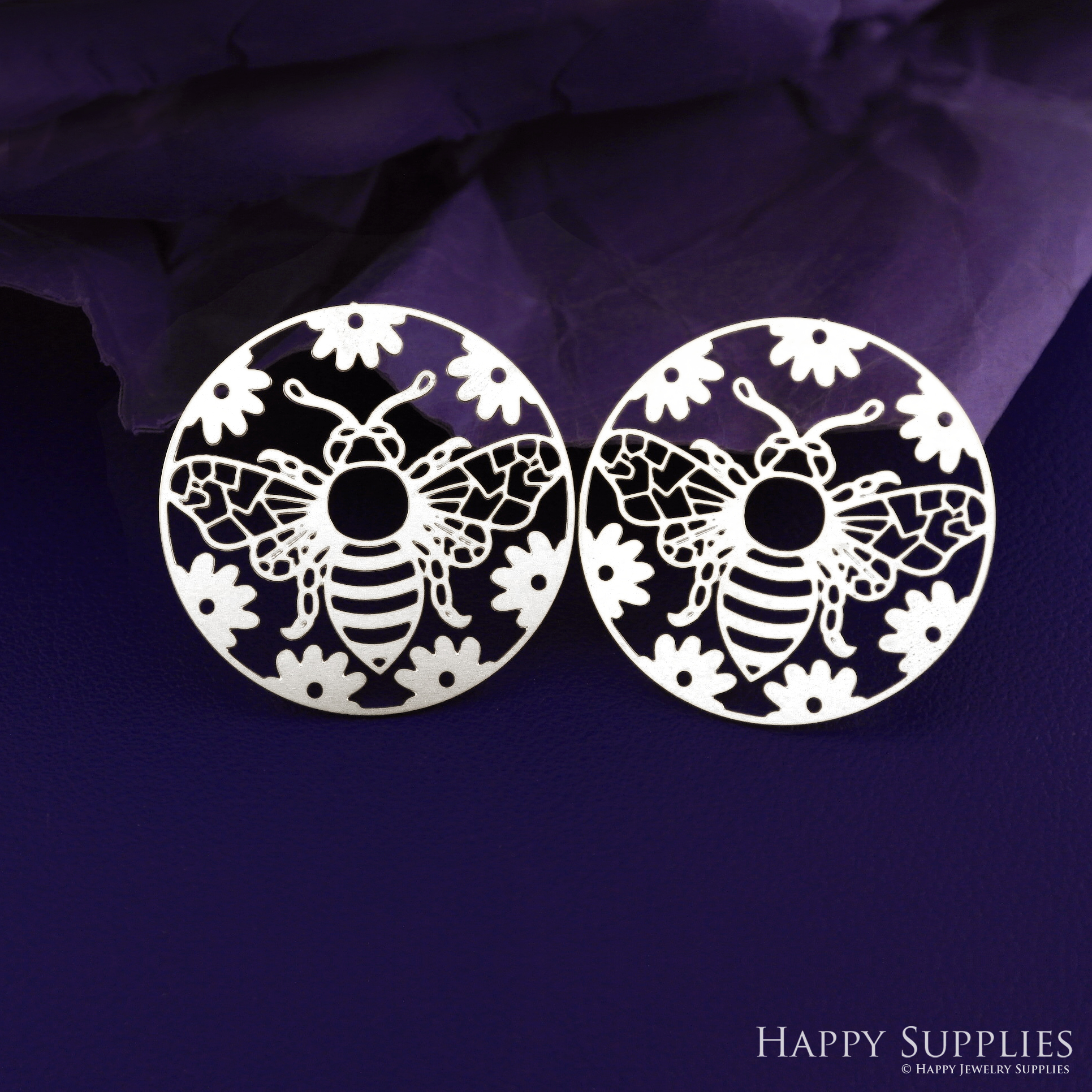Stainless Steel Jewelry Charms, Raw Brass Charms, Bee Charms, Earrings Findings, Stainless Steel Silver Jewelry Pendants, Brass Jewelry Findings, Stainless Steel Pendants Jewelry Wholesale (D2926)