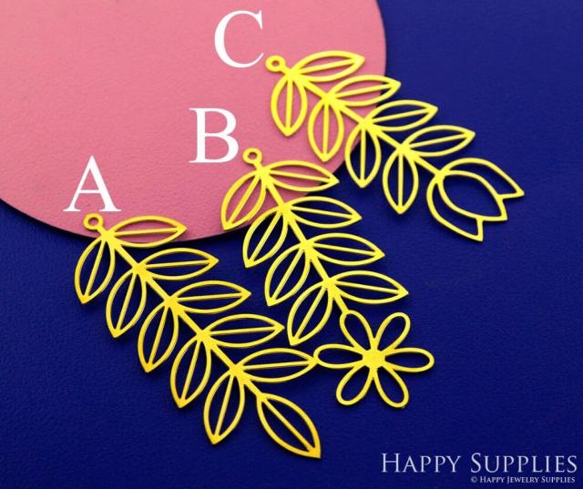 Stainless Steel Jewelry Charms, Raw Brass Charms, Leaves Charms, Earrings Findings, Stainless Steel Silver Jewelry Pendants, Brass Jewelry Findings, Stainless Steel Pendants Jewelry Wholesale (D2711)