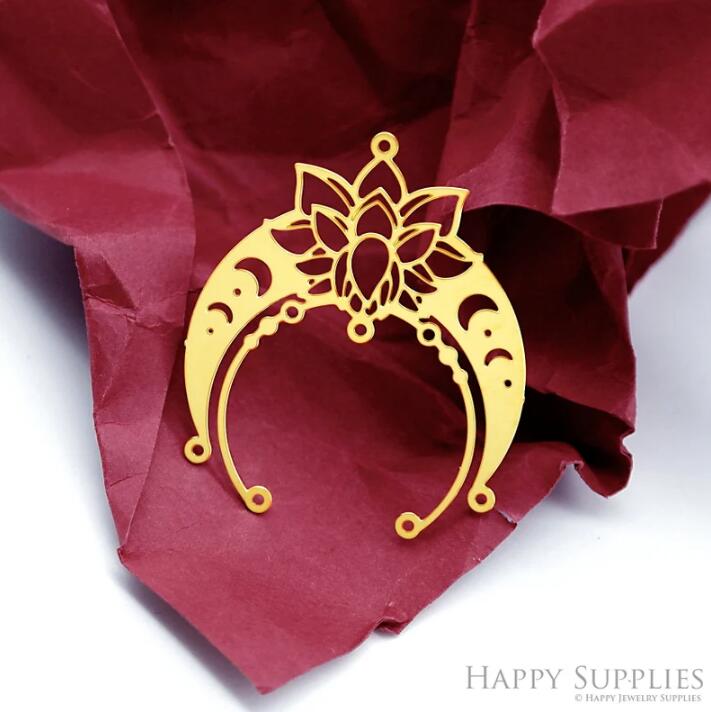 Stainless Steel Jewelry Charms, Raw Brass Charms, Flowers Charms, Earrings Findings, Stainless Steel Silver Jewelry Pendants, Brass Jewelry Findings, Stainless Steel Pendants Jewelry Wholesale (D2256)