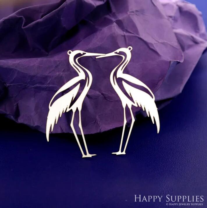 Stainless Steel Jewelry Charms, Raw Brass Charms, Bird Charms, Earrings Findings, Stainless Steel Silver Jewelry Pendants, Brass Jewelry Findings, Stainless Steel Pendants Jewelry Wholesale (D2907)