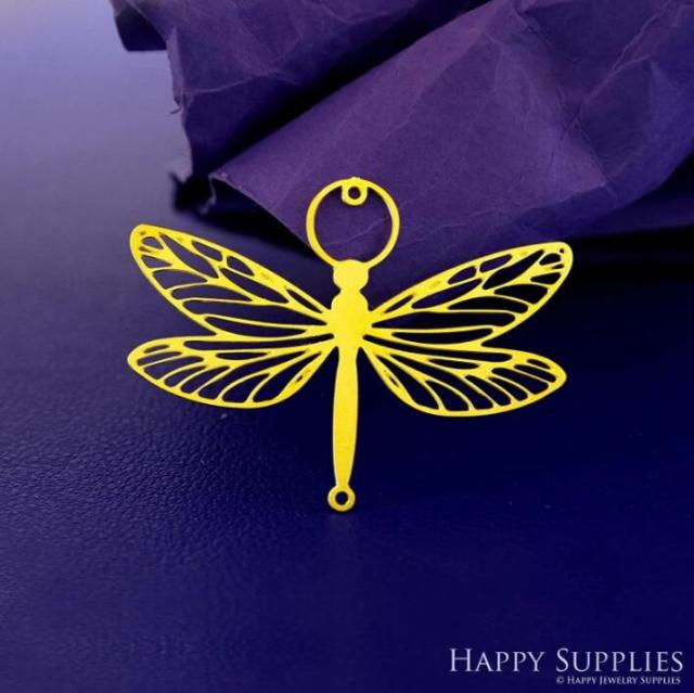 Stainless Steel Jewelry Charms, Raw Brass Charms, Dragonfly Charms, Earrings Findings, Stainless Steel Silver Jewelry Pendants, Brass Jewelry Findings, Stainless Steel Pendants Jewelry Wholesale (D2890)