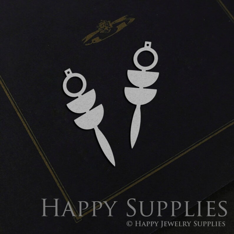 Stainless Steel Jewelry Charms, Raw Brass Charms, Geometric Charms, Earrings Findings, Stainless Steel Silver Jewelry Pendants, Brass Jewelry Findings, Stainless Steel Pendants Jewelry Wholesale (D884)