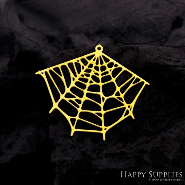 Stainless Steel Jewelry Charms, Raw Brass Charms, Spider Web Charms, Earrings Findings, Stainless Steel Silver Jewelry Pendants, Brass Jewelry Findings, Stainless Steel Pendants Jewelry Wholesale (D2119)