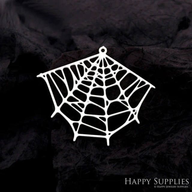 Stainless Steel Jewelry Charms, Raw Brass Charms, Spider Web Charms, Earrings Findings, Stainless Steel Silver Jewelry Pendants, Brass Jewelry Findings, Stainless Steel Pendants Jewelry Wholesale (D2119)