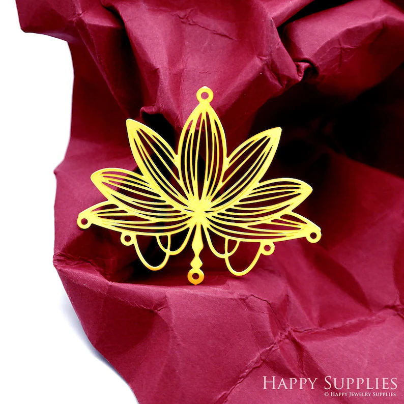 Stainless Steel Jewelry Charms, Raw Brass Charms, Flowers Charms, Earrings Findings, Stainless Steel Silver Jewelry Pendants, Brass Jewelry Findings, Stainless Steel Pendants Jewelry Wholesale (D2259)