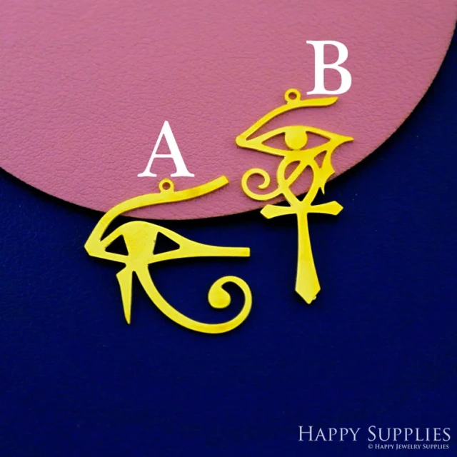 Stainless Steel Jewelry Charms, Raw Brass Charms,  Eyes Charms, Earrings Findings, Stainless Steel Silver Jewelry Pendants, Brass Jewelry Findings, Stainless Steel Pendants Jewelry Wholesale (D2850)