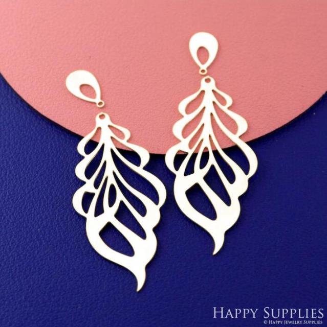 4pcs(1set) Stainless Steel Jewelry Charms, Raw Brass Charms,Feather Charms, Earrings Findings, Stainless Steel Silver Jewelry Pendants, Brass Jewelry Findings, Stainless Steel Pendants Jewelry Wholesale (D2900)
