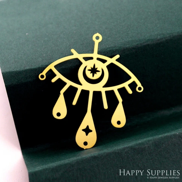 Stainless Steel Jewelry Charms, Raw Brass Charms, Eye Charms, Earrings Findings, Wolf Stainless Steel Silver Jewelry Pendants, Brass Jewelry Findings, Stainless Steel Pendants Jewelry Wholesale (D2323)