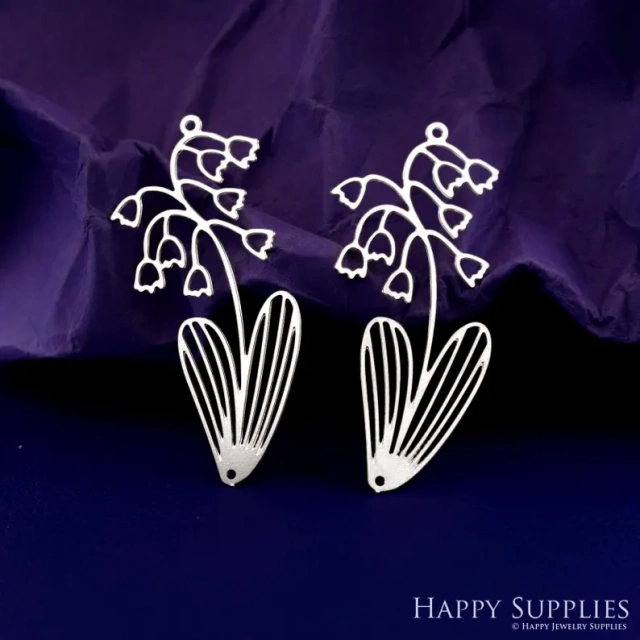 Stainless Steel Jewelry Charms, Raw Brass Charms,Potted Plant Charms, Earrings Findings, Wolf Stainless Steel Silver Jewelry Pendants, Brass Jewelry Findings, Stainless Steel Pendants Jewelry Wholesale (D2841)
