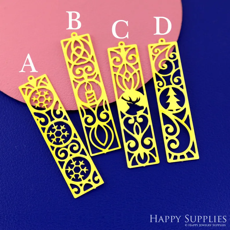 Stainless Steel Jewelry Charms, Raw Brass Charms,Christmas Charms, Earrings Findings, Stainless Steel Silver Jewelry Pendants, Brass Jewelry Findings, Stainless Steel Pendants Jewelry Wholesale (D2842)