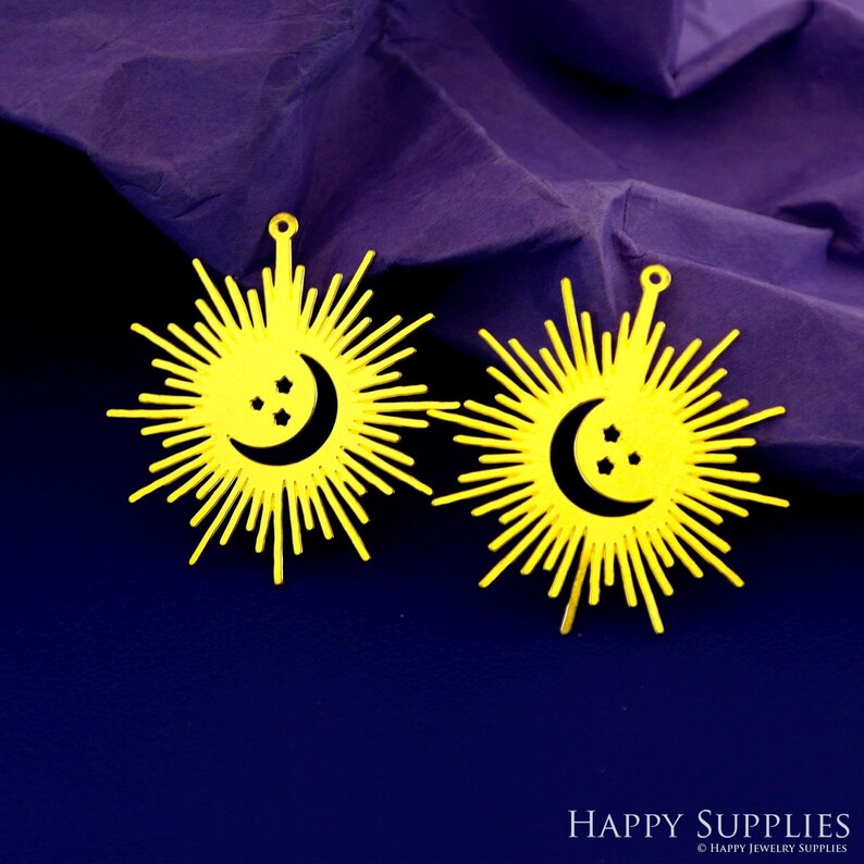 Stainless Steel Jewelry Charms, Raw Brass Charms, Sun Charms, Earrings Findings, Stainless Steel Silver Jewelry Pendants, Brass Jewelry Findings, Stainless Steel Pendants Jewelry Wholesale (D669)