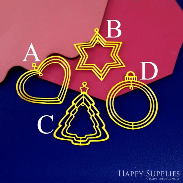 Stainless Steel Jewelry Charms, Raw Brass Charms,Christmas Tree Charms, Earrings Findings, Stainless Steel Silver Jewelry Pendants, Brass Jewelry Findings, Stainless Steel Pendants Jewelry Wholesale (D2874)
