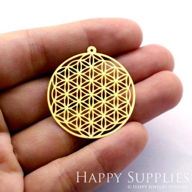 Stainless Steel Jewelry Charms, Raw Brass Charms, Round Charms, Earrings Findings, Stainless Steel Silver Jewelry Pendants, Brass Jewelry Findings, Stainless Steel Pendants Jewelry Wholesale (D642)