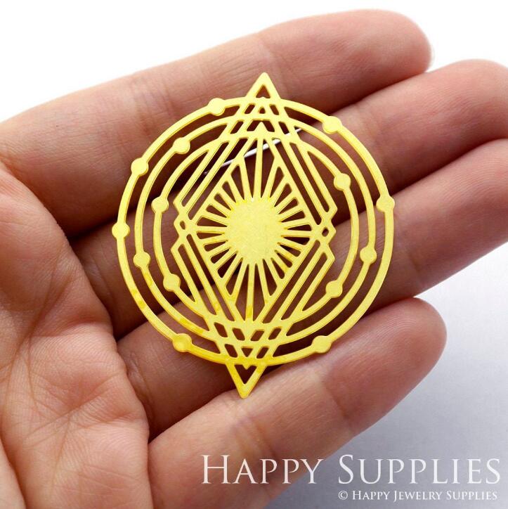 Stainless Steel Jewelry Charms, Raw Brass Charms, Sun Charms, Earrings Findings, Stainless Steel Silver Jewelry Pendants, Brass Jewelry Findings, Stainless Steel Pendants Jewelry Wholesale (D297)