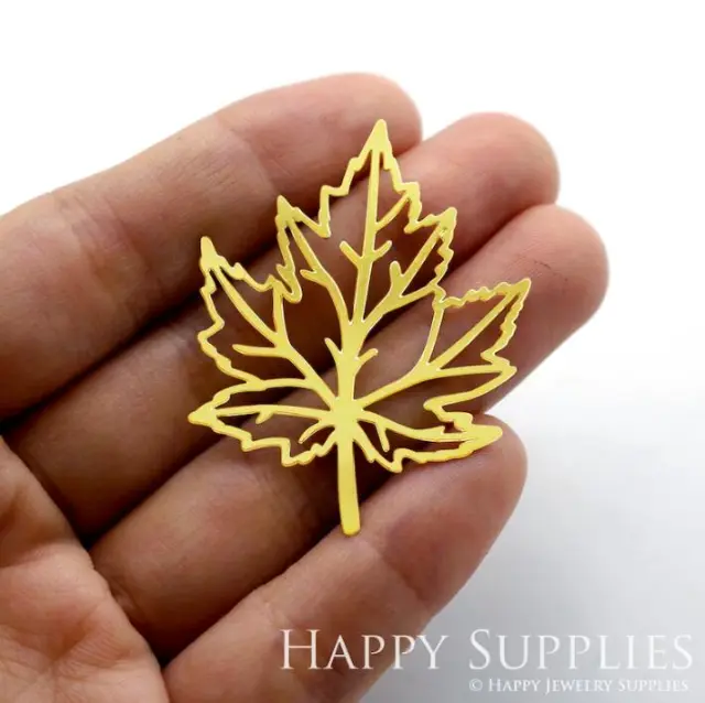 Stainless Steel Jewelry Charms, Raw Brass Charms, Geometric Leaf Charms, Earrings Findings, Stainless Steel Silver Jewelry Pendants, Brass Jewelry Findings, Stainless Steel Pendants Jewelry Wholesale (D151)