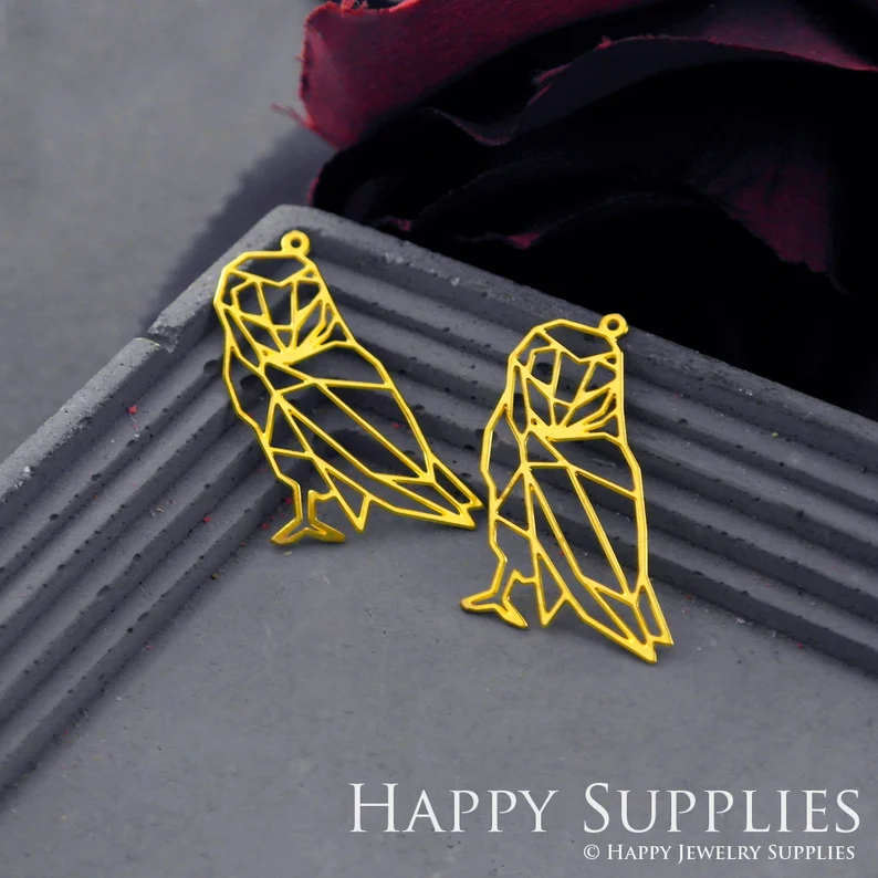 Stainless Steel Jewelry Charms, Raw Brass Charms, Owl Charms, Earrings Findings, Stainless Steel Silver Jewelry Pendants, Brass Jewelry Findings, Stainless Steel Pendants Jewelry Wholesale (D671)